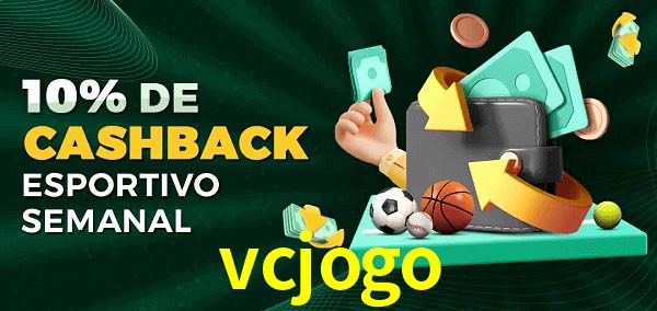 10% de bônus de cashback na vcjogo